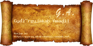 Györgyjakab Amadil névjegykártya